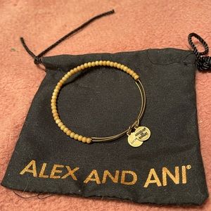 Alex and Ani pink beaded bracelet.